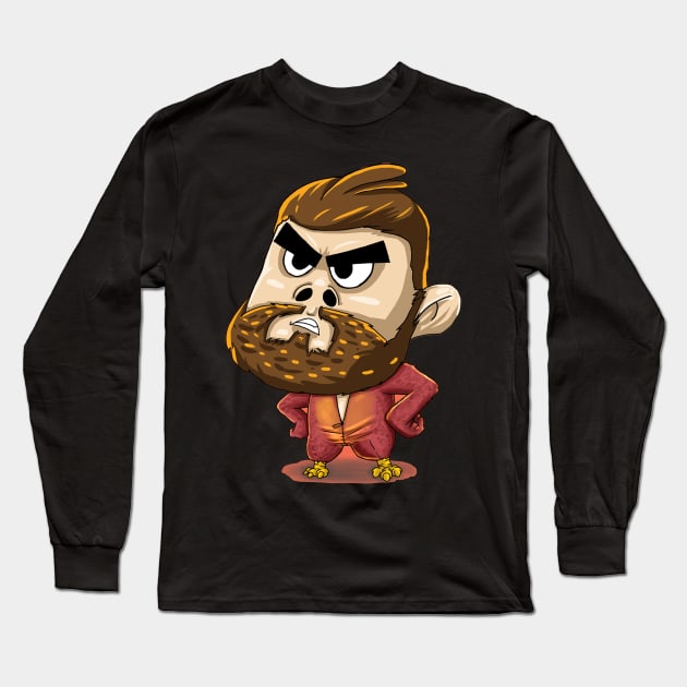 Angry Grandpa Long Sleeve T-Shirt by timegraf